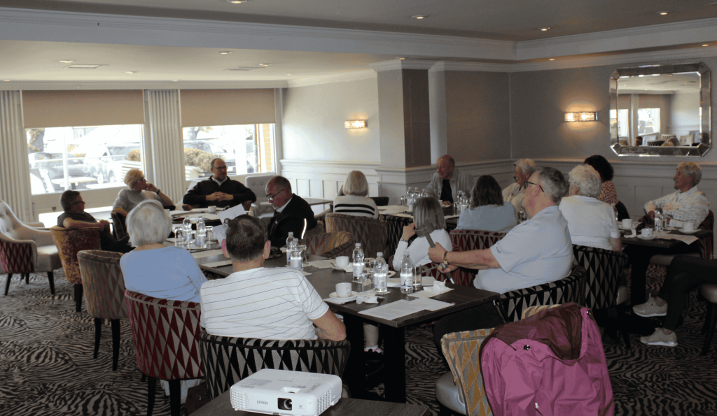 McFarlane Trust Carer Forum in hotel conference room